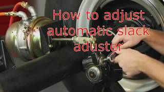 How to adjust automatic slack adjuster [upl. by Attolrahc]