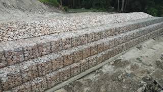 Gabion retaining wall river  Gabion wall  KST KEAN SENG [upl. by Takara]