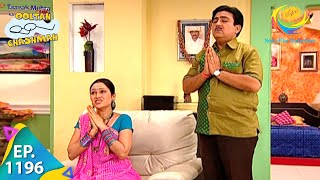 Taarak Mehta Ka Ooltah Chashmah  Episode 1196  Full Episode [upl. by Dyane439]