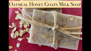 Melt amp Pour Soap Making  Oatmeal Honey  SUPER EASY [upl. by Adeuga402]