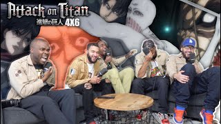 The War Hammer Titan vs Eren Attack on Titan Season 4 Episode 6 REACTION [upl. by Clementas709]