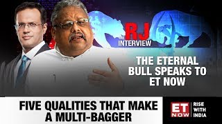 Rakesh Jhunjhunwala To ET NOW  Mega Exclusive [upl. by Arihaz]