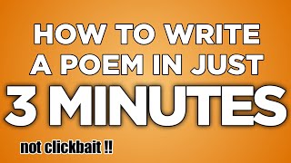 LEARN How to Write a Poem in just 3 MINUTES  Gawa ni Kahel [upl. by Mccowyn670]