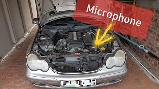 ENGINE BAY AUDIO  W203 Mercedes C180 Kompressor [upl. by Ennyleuqcaj]