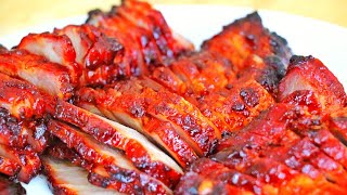 Cantonese Pork Belly Char Siu Chinese BBQ Roasted Pork Recipe CiCi Li  Asian Home Cooking Recipes [upl. by Nagrom150]