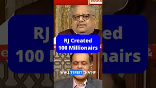 Rakesh Jhunjhunwala created 100 Millionaires in India [upl. by Llatsyrc616]