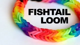 Fishtail Loom Bracelet  Tutorial  Rainbow Loom [upl. by Theona188]