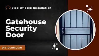 DIY Gate House Brand Gibraltar Security Door Installation  Model  91823052  Lowes  386847  36quot [upl. by Yelekalb]