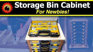 Easy DIY Storage Bin Organizer Cabinet for Newbies [upl. by Letnahc256]