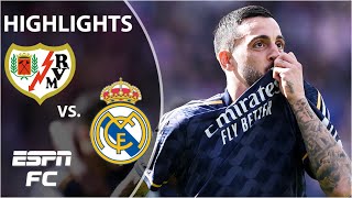 Rayo Vallecano vs Real Madrid  LALIGA Highlights  ESPN FC [upl. by Enyale]