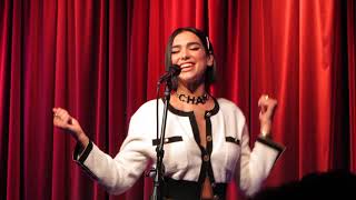 Dua Lipa live in LA performing quotIDGAFquot acoustic 92818 [upl. by Awjan]