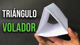 Como Hacer un quotTRIÁNGULO VOLADORquot Divertido y Fácil  Aviones de Papel [upl. by Maer]