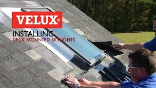 VELUX Install Video  Deck Mounted Skylights [upl. by Gnouhk425]