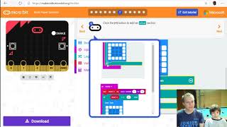 MakeCode for microbit  Rock Paper Scissors [upl. by Nevi]