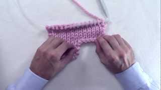 KNITTING HOWTO Cast On Stitches at End of Row [upl. by Eentirb725]