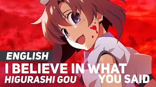 Higurashi  quotI Believe What You Saidquot  ENGLISH Ver  AmaLee [upl. by Seldun213]