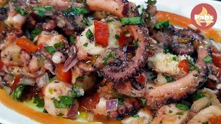 Delicious Portuguese Octopus Salad Recipe 🐙  Pabs Kitchen [upl. by Hsakiv]