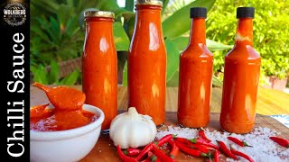 How to make a HOT Chilli sauce  Hot sauce recipe  Buffalo sauce recipe  PeriPeri recipe [upl. by Youlton]