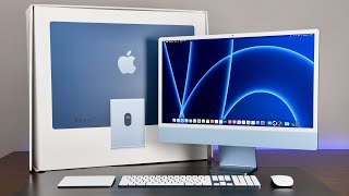 Apple iMac 24quot 2021 Unboxing amp Review [upl. by Ellerrad]