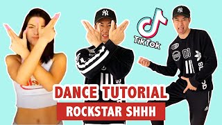 ROCKSTAR DANCE TUTORIAL  TIK TOK DANCE [upl. by Oiramal]