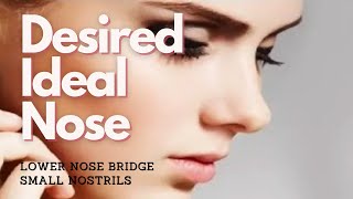 ❋ Desired Nose  Lower Nose Bridge  Small Nostrils  Rain Sounds [upl. by Afinom]