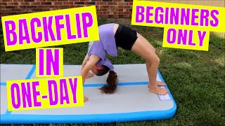 How to Do a Backflip in One Day for Beginners Tutorial [upl. by Nnad844]