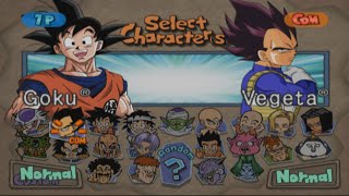 Dragon Ball Z Budokai All Characters PS2 [upl. by Tennes]