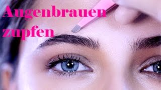 Beauty Academy Augenbrauen richtig zupfen [upl. by Huan]