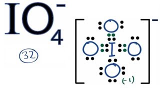 IO4 Lewis Structure How to Draw the Lewis Structure for IO4 [upl. by Attenehs]