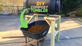 DIY Compost Tumbler  PART 1  Building The Frame [upl. by Erminia932]