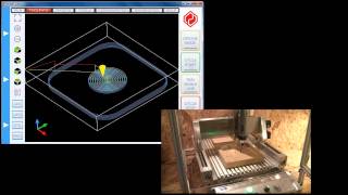 UCCNC control software toolpath demonstration [upl. by Savill]