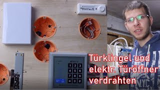 Türklingel und RFID Türöffner verdrahten ElektroM [upl. by Stutzman]