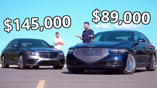 2020 NEW Genesis G90 vs Mercedes SClass  When The Bargain Meets The Boss [upl. by Marguerita344]