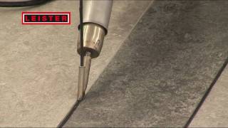 Manual floor welding with Leister TRIAC PID [upl. by Nevile946]