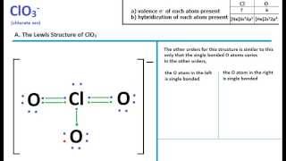 ClO3 Lewis Structure  Molecular Geometry [upl. by Sacrod]