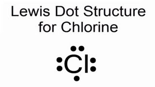 Lewis Dot Structure for Chlorine Atom Cl [upl. by Alur484]