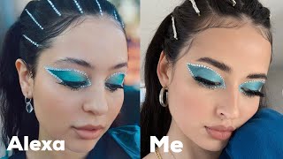 Copying Alexa Demies Makeup for a WEEK [upl. by Suirtimid]