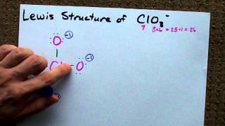 Lewis Structure of ClO3 chlorate anion [upl. by Axel]