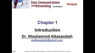 CH1 Data Communication and Networking forouzan 4th edition [upl. by Ahsirak]