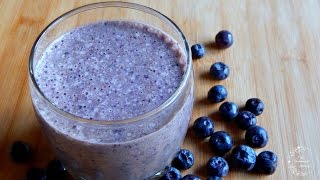 Easy amp Simple Blueberry Breakfast Smoothie Recipe  The Sweetest Journey [upl. by Olson68]