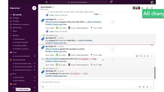 Using Slack and Jira [upl. by Aleuqahs]