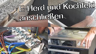 EHerd und Kochfeld anschließen und einbauen  DIY  How To  TUTORIAL [upl. by Noterb]