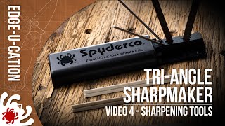 Spyderco TriAngle Sharpmaker  Sharpening Tools Part 4 of 4 [upl. by Moria]