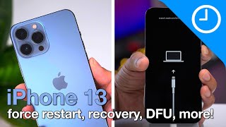 iPhone 13 amp 13 Pro how to force restart recovery mode DFU mode etc [upl. by Gerald]