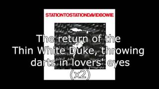 Station to Station  David Bowie  Lyrics [upl. by Adnat]