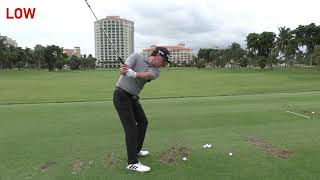 Stack and Tilt Golf Swing Demonstration  Draw  Fade  Low  High  Max Power [upl. by Rhetta551]