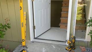 Jeld Wen Front Door Installation  Really crappy products and craftsmanship PART 1 [upl. by Ahras837]