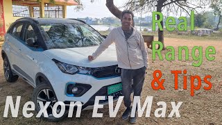 Nexon EV Max  Real World Range City Highway amp Driving Tips [upl. by Elleda]