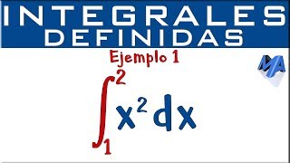 Integrales definidas  Ejemplo 1 [upl. by Yttak]