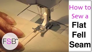 Sewing a Flat Fell Seam [upl. by Ecilahs]